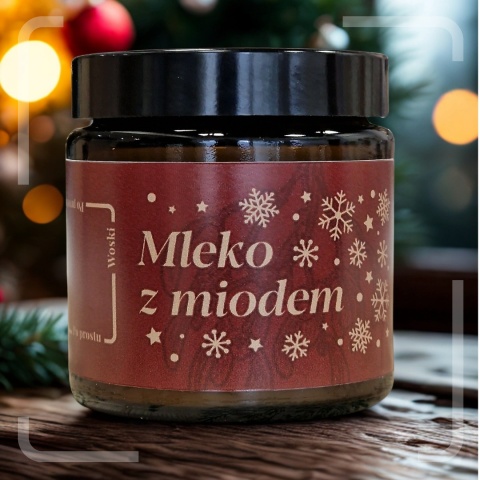 Mleko z miodem - świeca sojowa